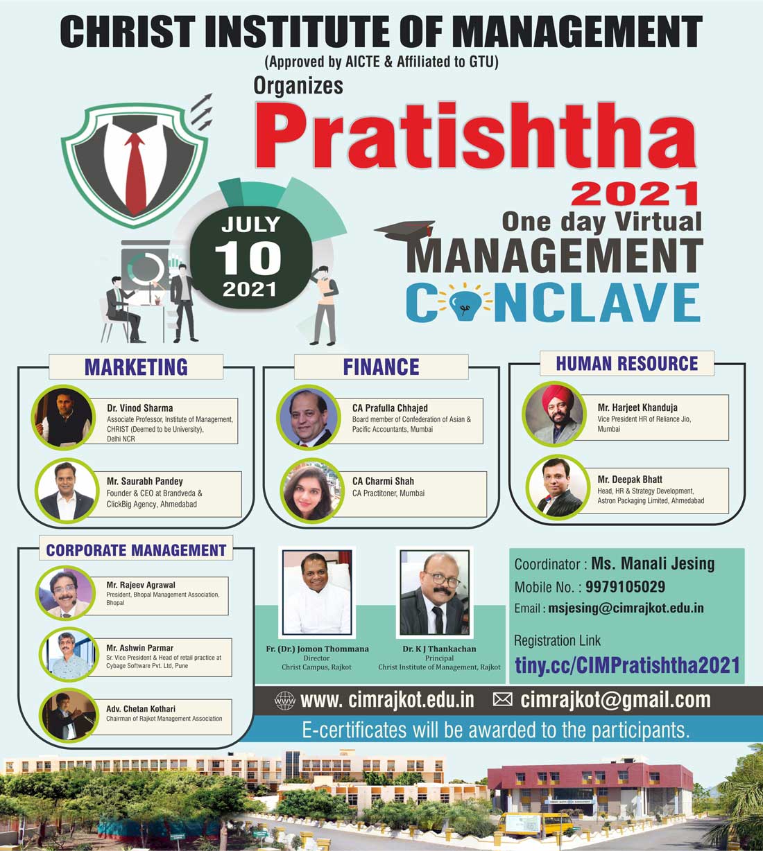 Pratishtha 2021 - One Day Virtual Management Conclave